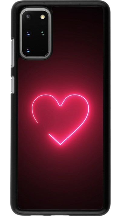 Samsung Galaxy S20+ Case Hülle - Valentine 2023 single neon heart