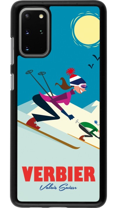 Samsung Galaxy S20+ Case Hülle - Verbier Ski Downhill