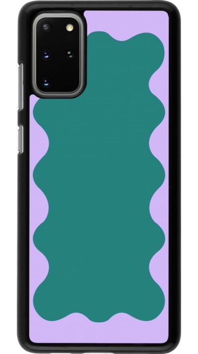 Samsung Galaxy S20+ Case Hülle - Wavy Rectangle Green Purple