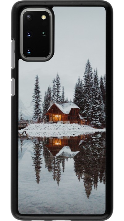 Samsung Galaxy S20+ Case Hülle - Winter 25 Winter house forest afternoon