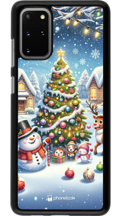 Samsung Galaxy S20+ Case Hülle - Weihnachten 2023 Schneemann und Tannenbaum