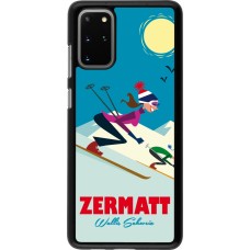 Samsung Galaxy S20+ Case Hülle - Zermatt Ski Downhill