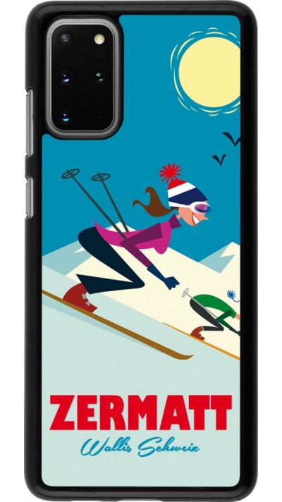 Samsung Galaxy S20+ Case Hülle - Zermatt Ski Downhill