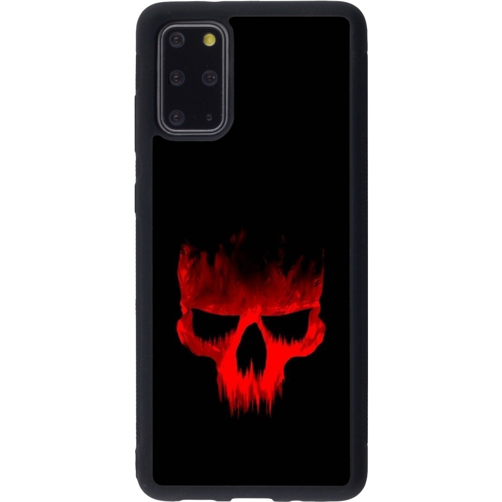 Samsung Galaxy S20+ Case Hülle - Silikon schwarz Halloween 2023 scary skull