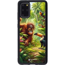 Samsung Galaxy S20+ Case Hülle - Silikon schwarz Tropischer Dschungel Tayrona
