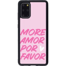 Samsung Galaxy S20+ Case Hülle - Silikon schwarz More amor porfavor
