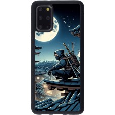 Samsung Galaxy S20+ Case Hülle - Silikon schwarz Ninja unter dem Mond