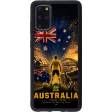 Samsung Galaxy S20+ Case Hülle - Silikon schwarz Fussball Australien splash 2026