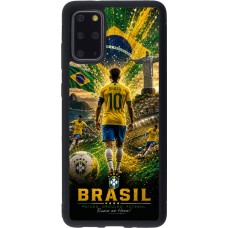 Samsung Galaxy S20+ Case Hülle - Silikon schwarz Fussball Brasilien splash 2026