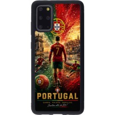 Samsung Galaxy S20+ Case Hülle - Silikon schwarz Fussball Portugal splash 2026