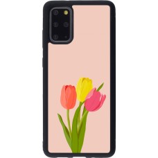 Samsung Galaxy S20+ Case Hülle - Silikon schwarz Spring 23 tulip trio