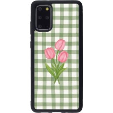 Samsung Galaxy S20+ Case Hülle - Silikon schwarz Green vichy tulips 2026