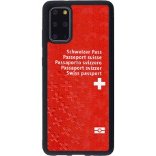 Hülle Samsung Galaxy S20+ - Silikon schwarz Swiss Passport