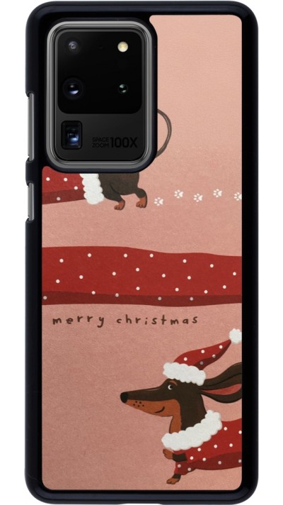 Samsung Galaxy S20 Ultra Case Hülle - Christmas 25 Teckel Merry Xmas
