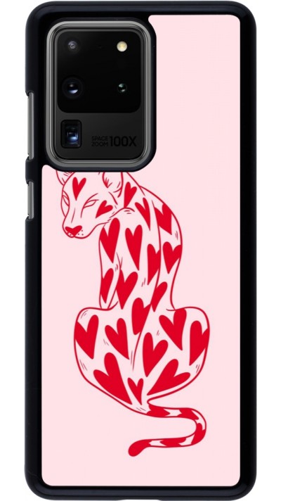 Samsung Galaxy S20 Ultra Case Hülle - Leopard with hearts 2026