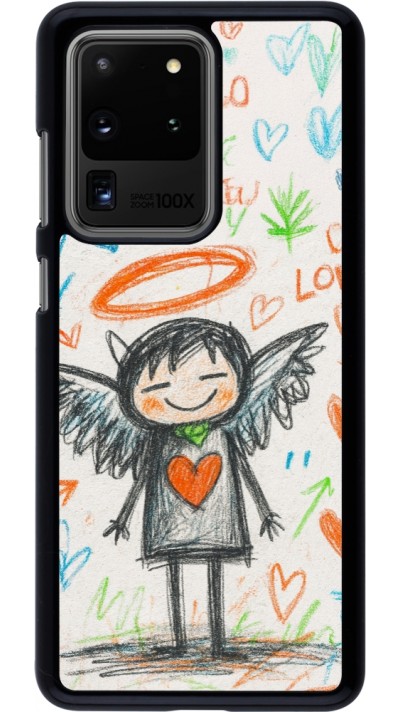 Coque Samsung Galaxy S20 Ultra - Little Angel Sketch Love