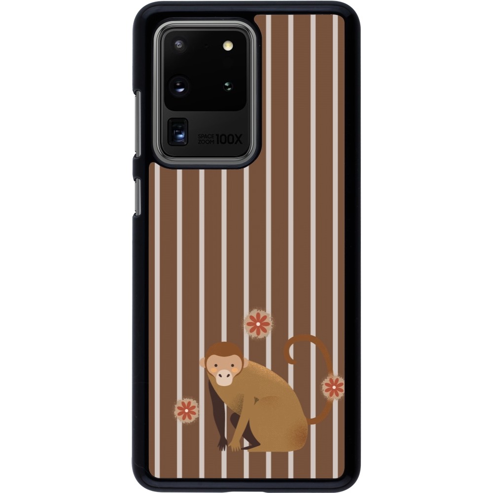 Samsung Galaxy S20 Ultra Case Hülle - Monkey with stripes