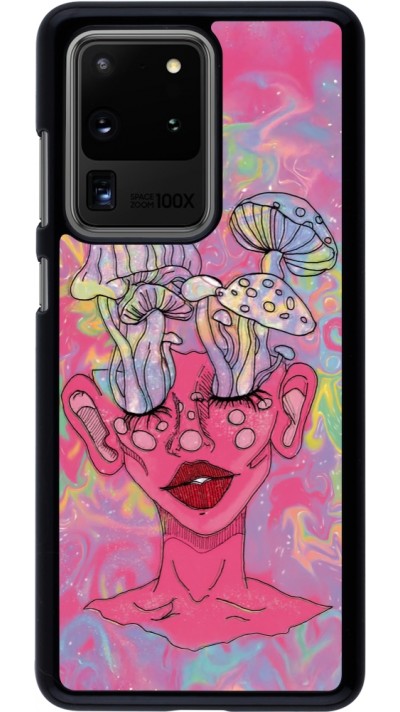 Coque Samsung Galaxy S20 Ultra - Psychedelic pink mushroom