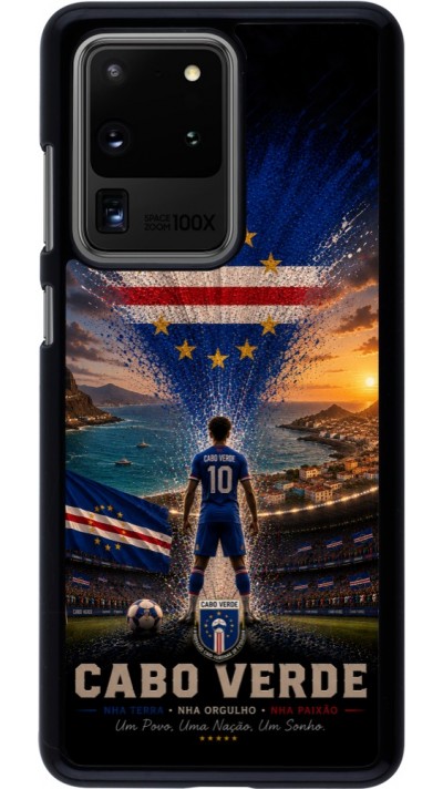 Samsung Galaxy S20 Ultra Case Hülle - Fussball Kap Verde splash 2026