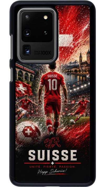 Samsung Galaxy S20 Ultra Case Hülle - Fussball Suisse splash 2026