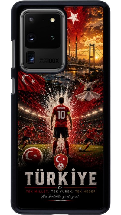 Samsung Galaxy S20 Ultra Case Hülle - Fussball Türkei splash 2026