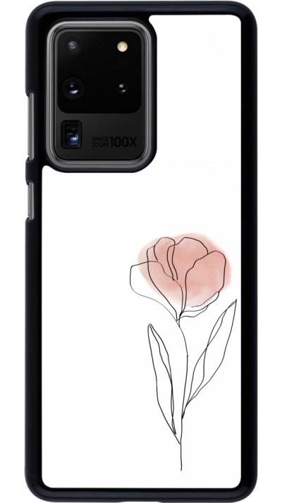 Samsung Galaxy S20 Ultra Case Hülle - Spring 23 minimalist flower