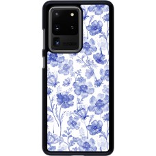 Samsung Galaxy S20 Ultra Case Hülle - Spring 23 watercolor blue flowers
