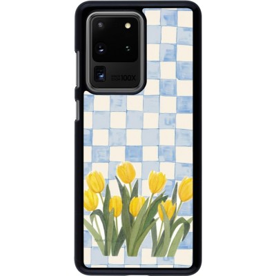 Samsung Galaxy S20 Ultra Case Hülle - Blue vichy tulips Spring 2026