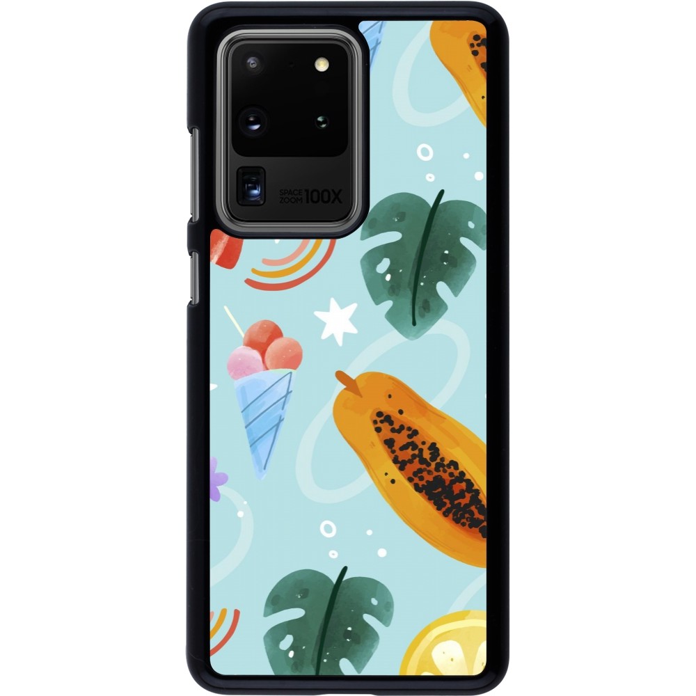 Samsung Galaxy S20 Ultra Case Hülle - Summer 2025 Pattern papaya