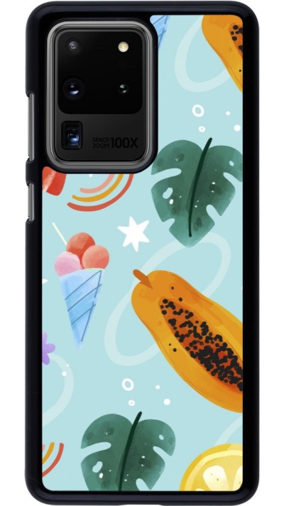 Samsung Galaxy S20 Ultra Case Hülle - Summer 2025 Pattern papaya