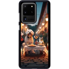 Samsung Galaxy S20 Ultra Case Hülle - Valentin 2024 Hund & Katze Kerzenlicht