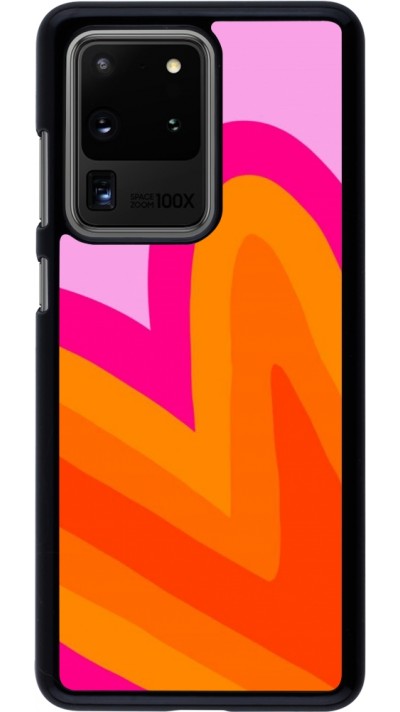 Samsung Galaxy S20 Ultra Case Hülle - Valentine 2024 heart gradient