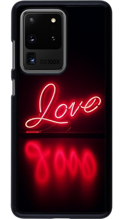 Samsung Galaxy S20 Ultra Case Hülle - Valentine 2025 Neon Liebe