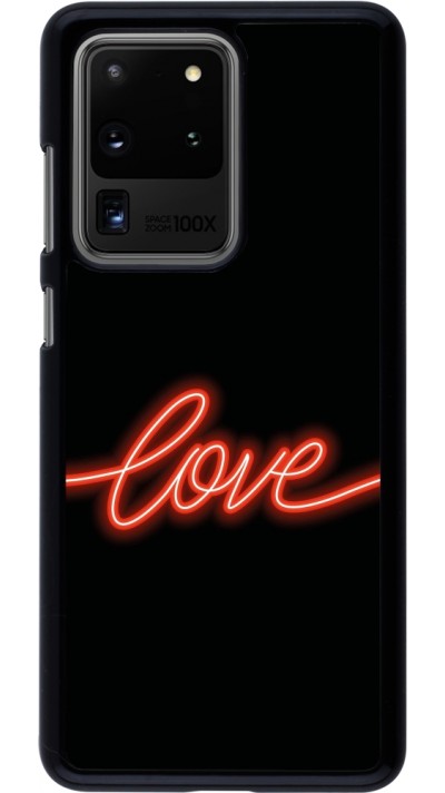 Samsung Galaxy S20 Ultra Case Hülle - Valentine 2023 neon love