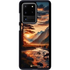 Samsung Galaxy S20 Ultra Case Hülle - Tal Sonnenuntergang Hirsch Baum