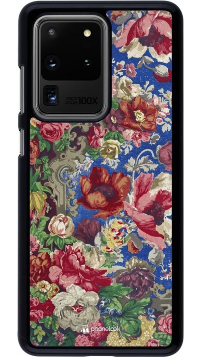 Coque Samsung Galaxy S20 Ultra - Vintage Art Flowers Coque Samsung Galaxy S20 Ultra - Vintage Art Flowers
