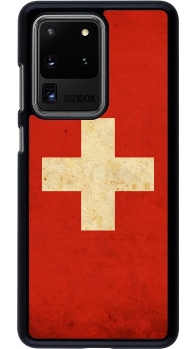 Coque Samsung Galaxy S20 Ultra - Vintage Flag SWISS Coque Samsung Galaxy S20 Ultra - Vintage Flag SWISS
