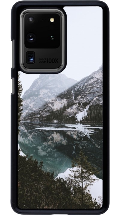 Samsung Galaxy S20 Ultra Case Hülle - Winter 22 snowy mountain and lake