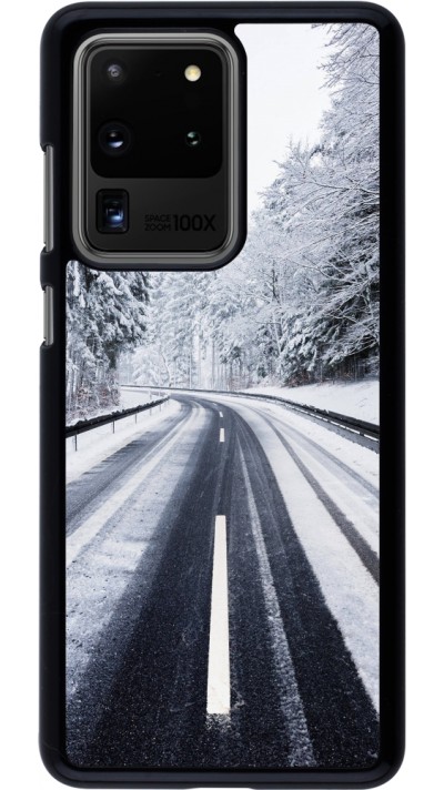 Samsung Galaxy S20 Ultra Case Hülle - Winter 22 Snowy Road
