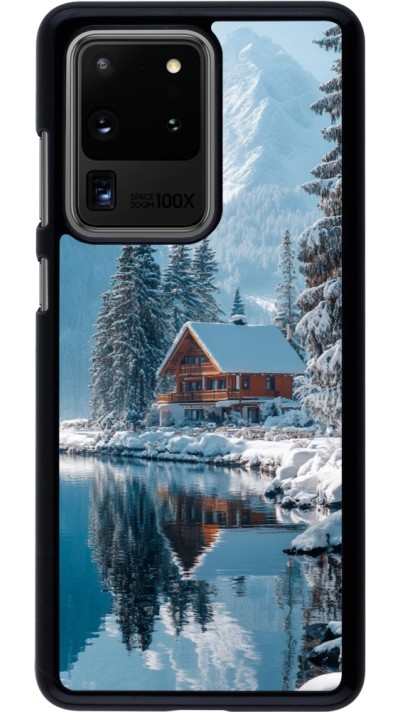 Samsung Galaxy S20 Ultra Case Hülle - Winter 25 Winter house forest day