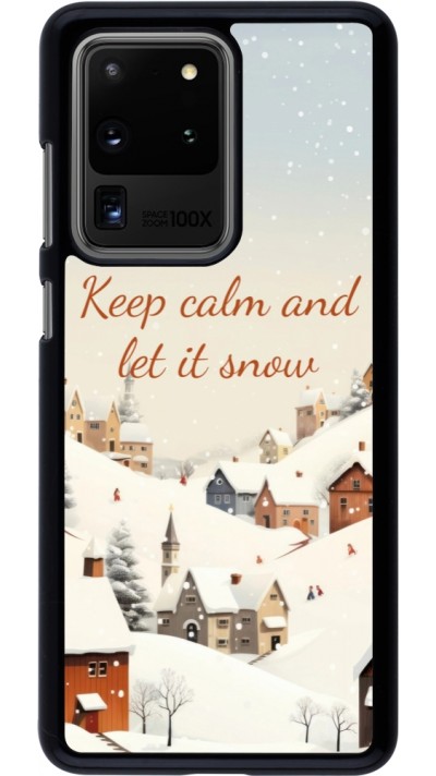 Samsung Galaxy S20 Ultra Case Hülle - Winter 25 Winter Keep calm and let it snow