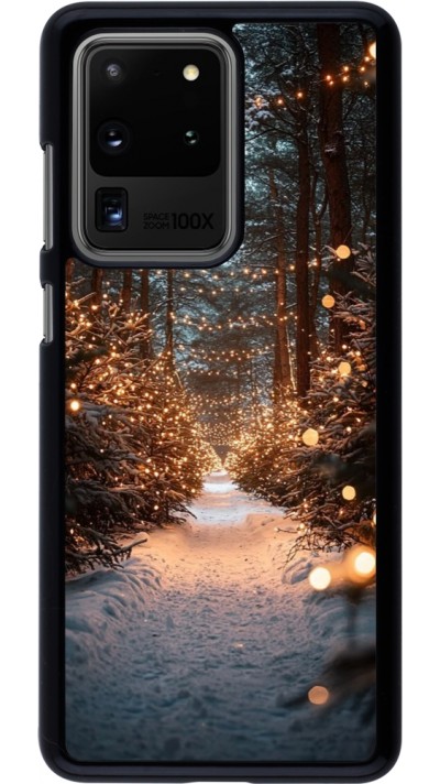 Samsung Galaxy S20 Ultra Case Hülle - Winter 25 Winter snowy road