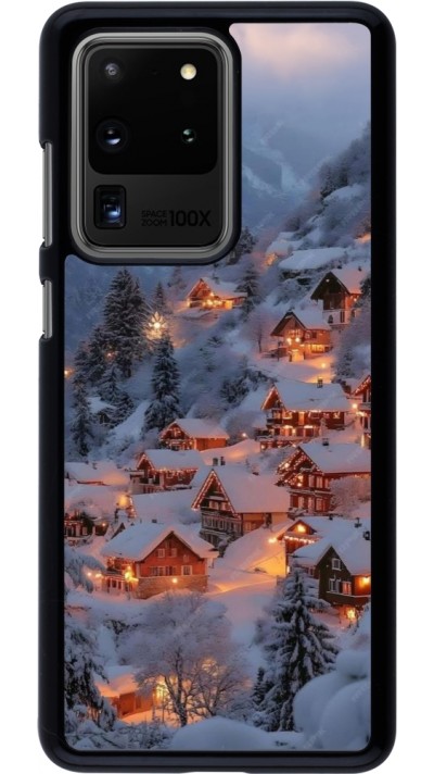 Samsung Galaxy S20 Ultra Case Hülle - Winter 25 Winter snowy village