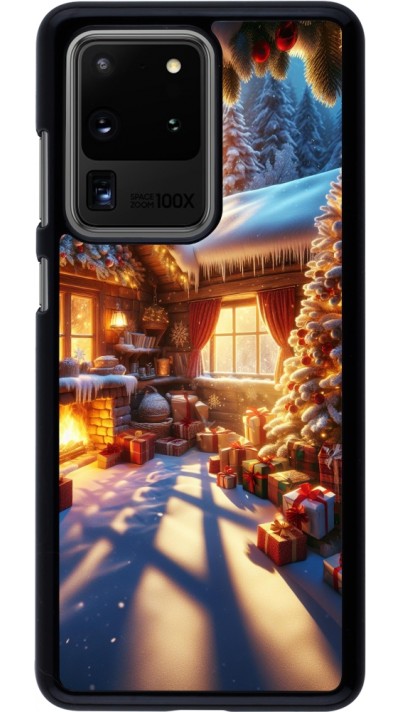 Samsung Galaxy S20 Ultra Case Hülle - Weihnachten Chalet Feerie