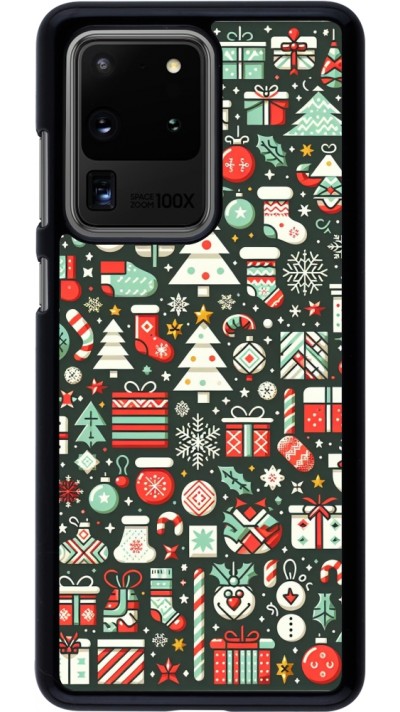 Samsung Galaxy S20 Ultra Case Hülle - Weihnachten 2023 Flachmuster