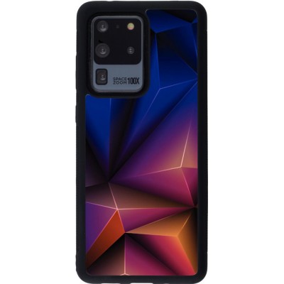 Hülle Samsung Galaxy S20 Ultra - Silikon schwarz Abstract Triangles 