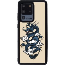 Samsung Galaxy S20 Ultra Case Hülle - Silikon schwarz Blue Dragon Tattoo
