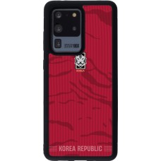 Samsung Galaxy S20 Ultra Case Hülle - Silikon schwarz Südkorea 2026 personalisierbares Fussballtrikot