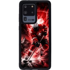 Samsung Galaxy S20 Ultra Case Hülle - Silikon schwarz Hockey World Championship Player