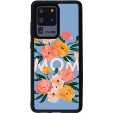 Samsung Galaxy S20 Ultra Case Hülle - Silikon schwarz Mom 2026 Flowers
